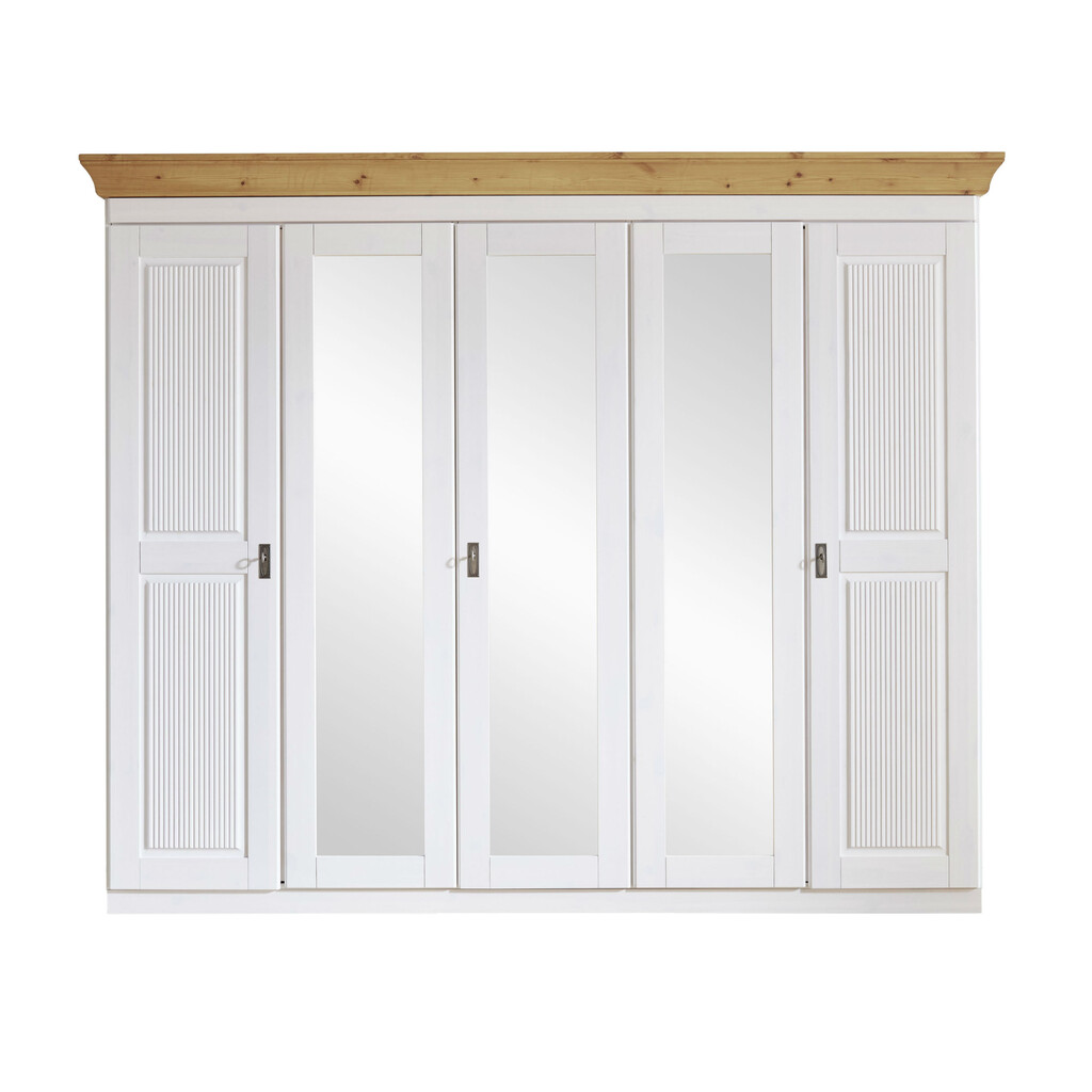 Kleiderschrank 5-türig Eva mit 3 Spiegeln Preview Image