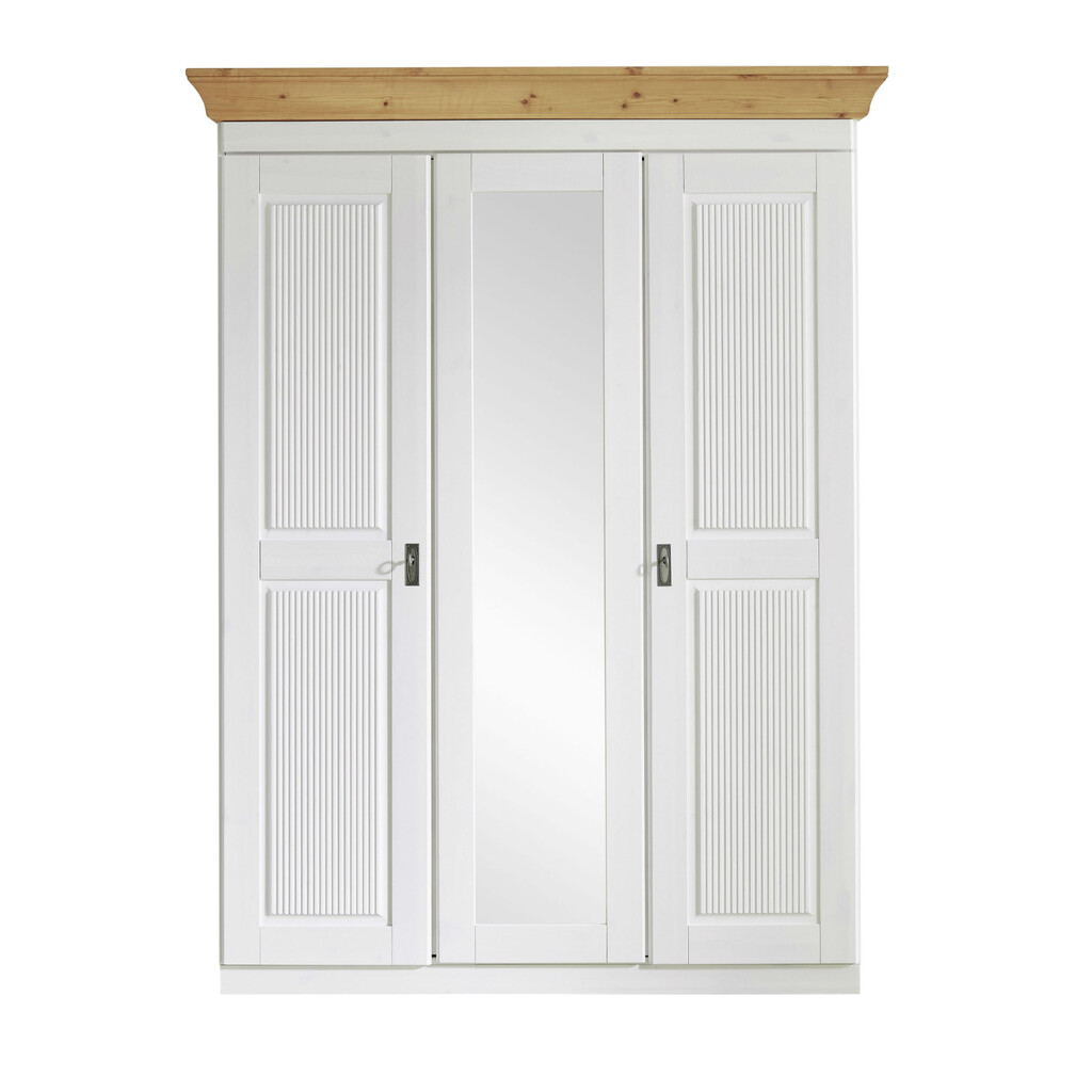 Kleiderschrank Eva 3-türig mit Spiegeltür Preview Image