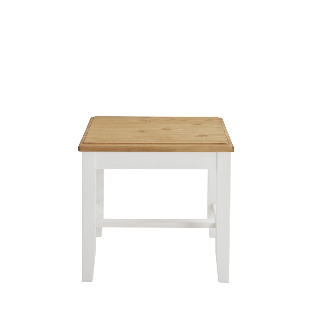 Kleiner Hocker Bergen aus Massivholz Bild 3