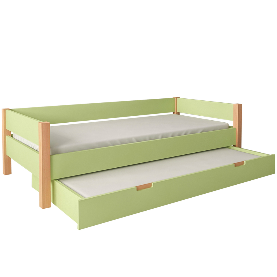 Kinderbett Jugenbett Colorland mit ausziehbarer Gästebett Schublade Bild 9