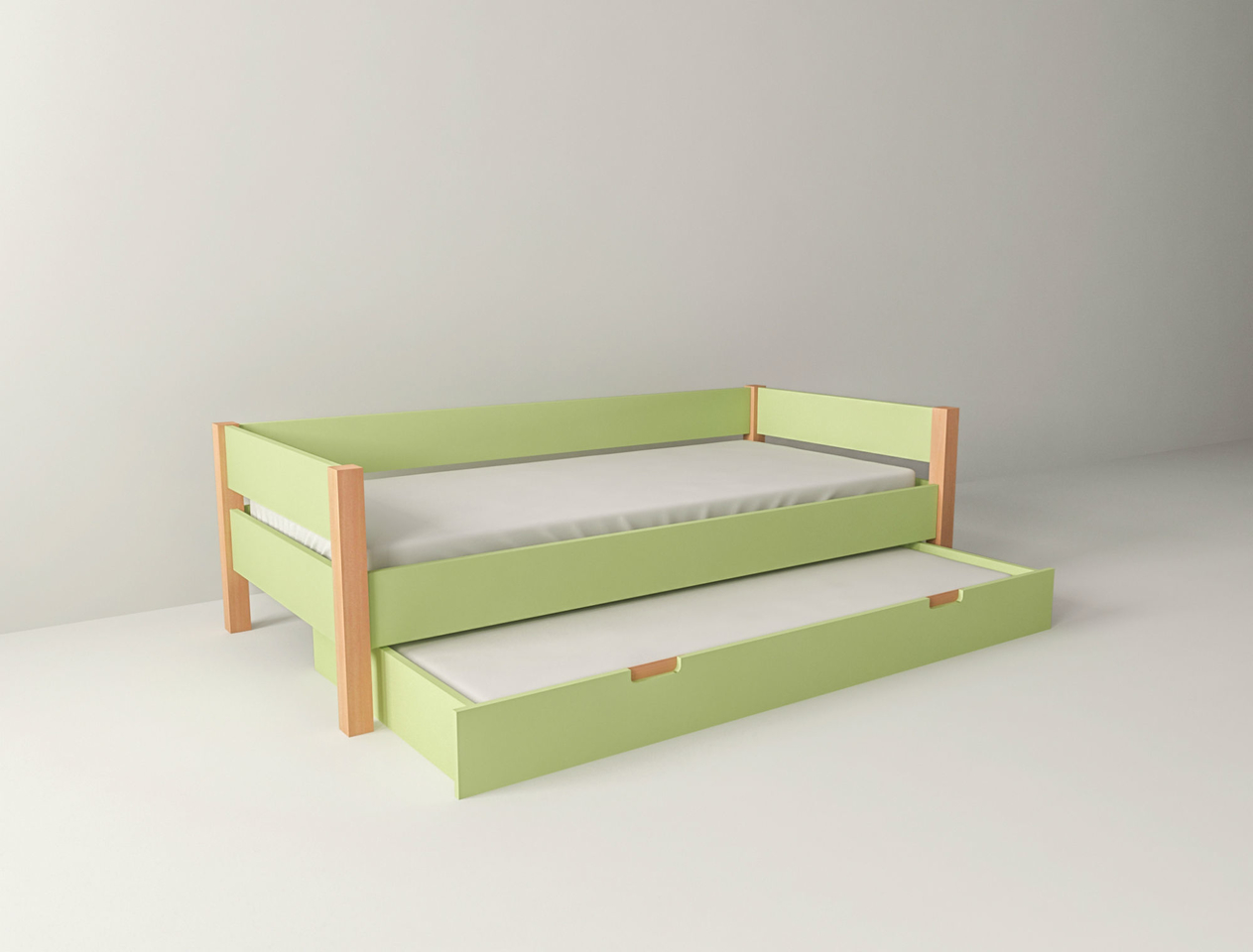 Kinderbett Jugenbett Colorland mit ausziehbarer Gästebett Schublade Bild 10