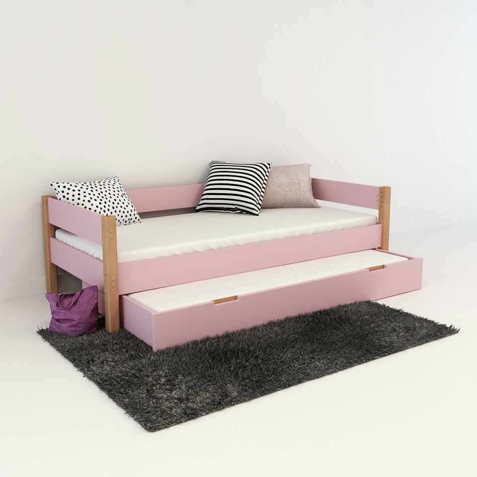Kinderbett Jugenbett Colorland mit ausziehbarer Gästebett Schublade Bild 11