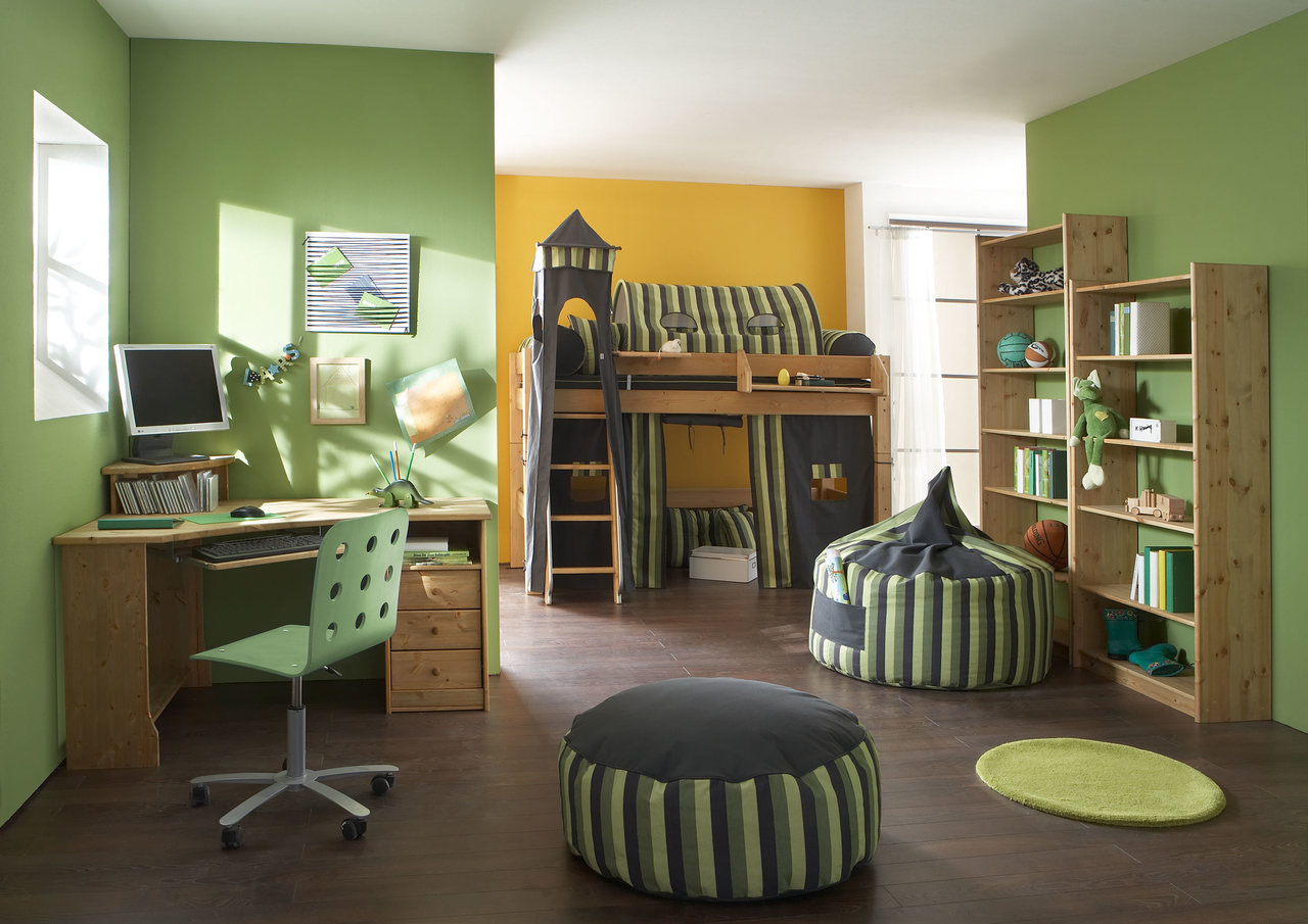 Zubehör für Kinderzimmer Hochbett Forest aus Massivholz Preview Image