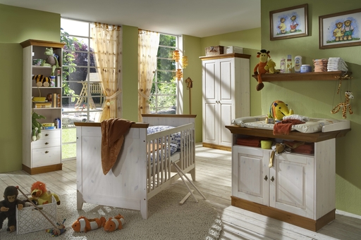 Kinderzimmer Kleiderschrank X-Line Kiefer massiv Bild 2