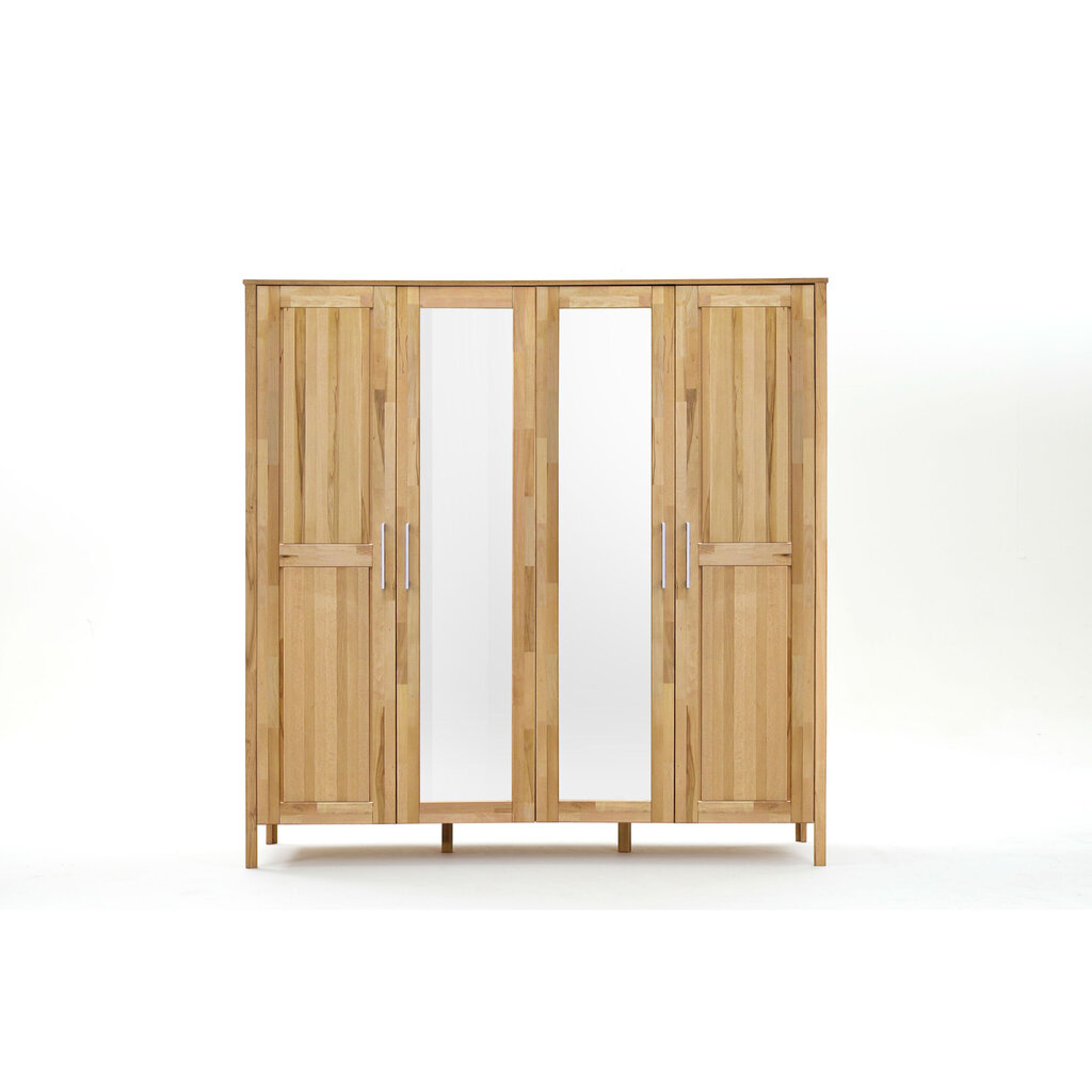 Kleiderschrank Modern Zen mit Spiegeltür | Massivholz von Lars Olesen Bild 4