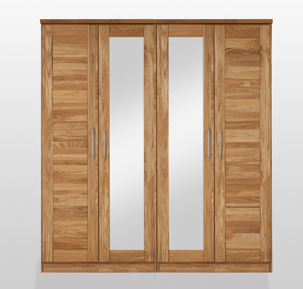 Kleiderschrank Wildeiche Massiv Schlafzimmer NECST Bild 2