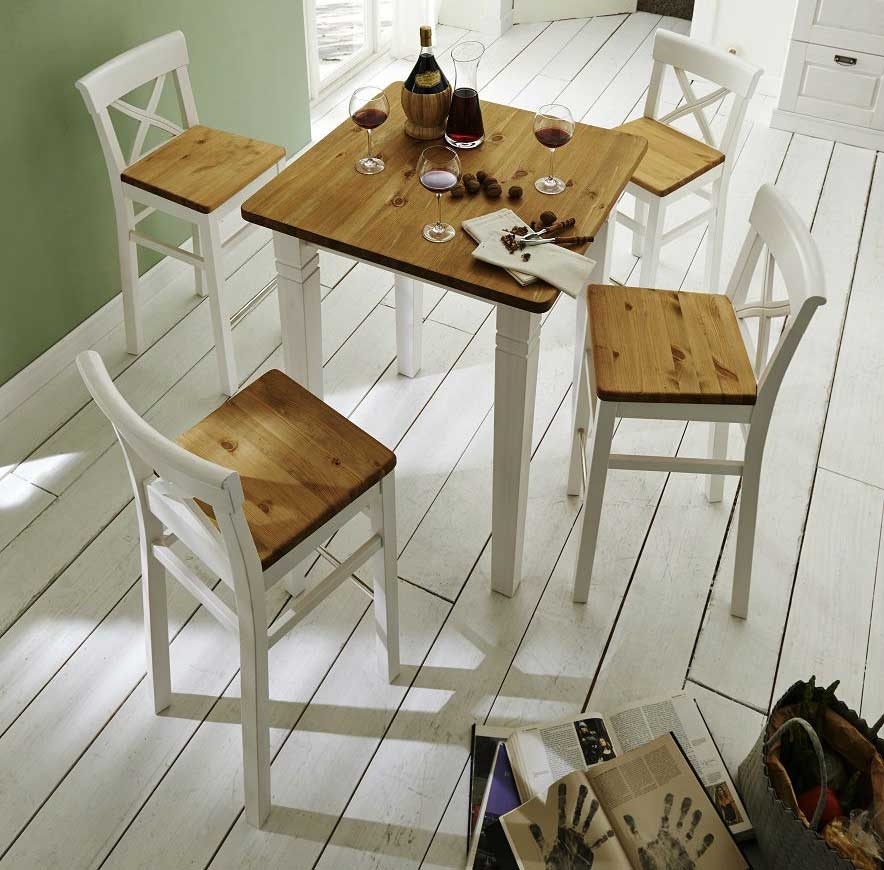 Bartisch Landhaus Fjord mit Barhocker aus Massivholz Preview Image