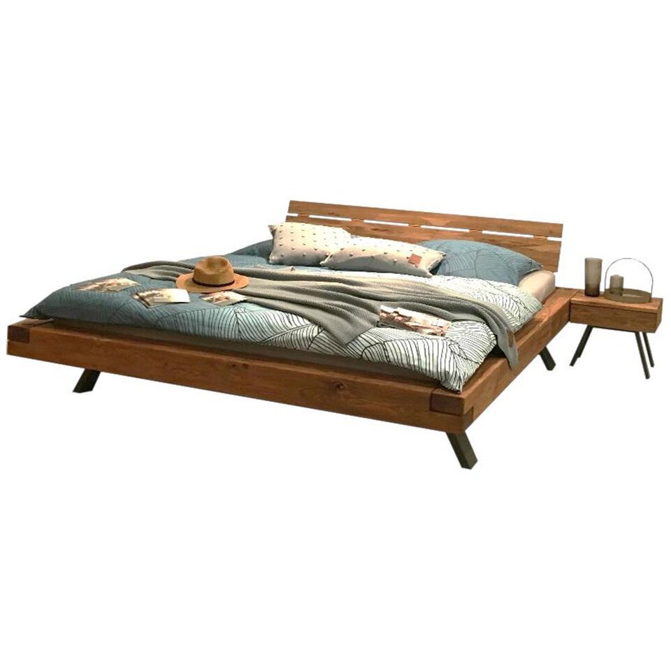 Balkenbett Karby aus massiver Wildeiche Preview Image