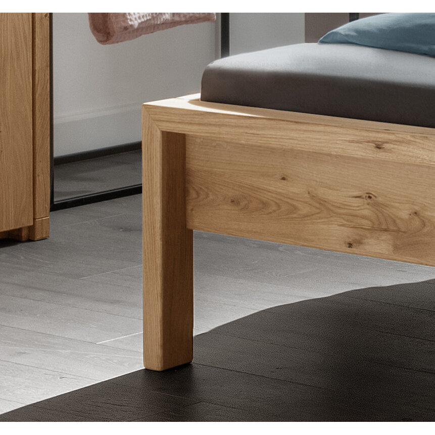 Aalborg Bett mit Filzkopfteil Eiche Bild 2