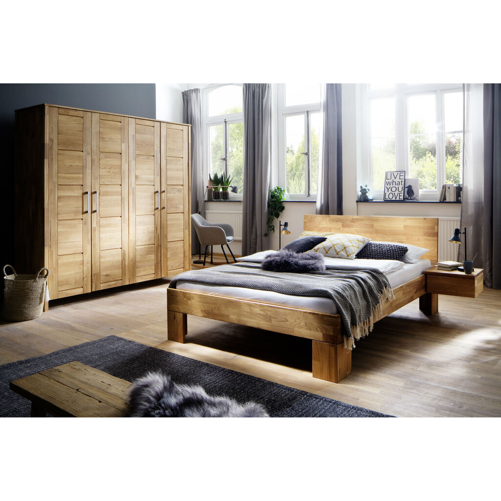 Doppelbett Necst Wildeiche Flat Kopfteil von Lars Olesen | SKANMØBLER Bild 5