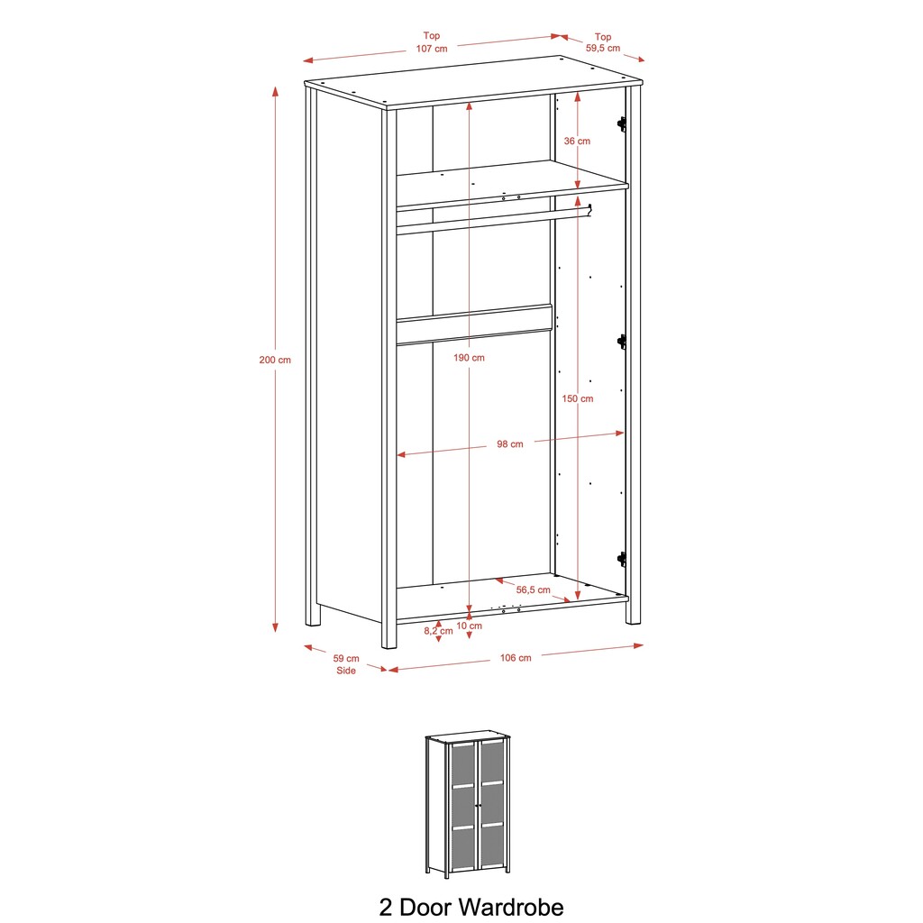 Fanø Kleiderschrank Eiche Bild 6