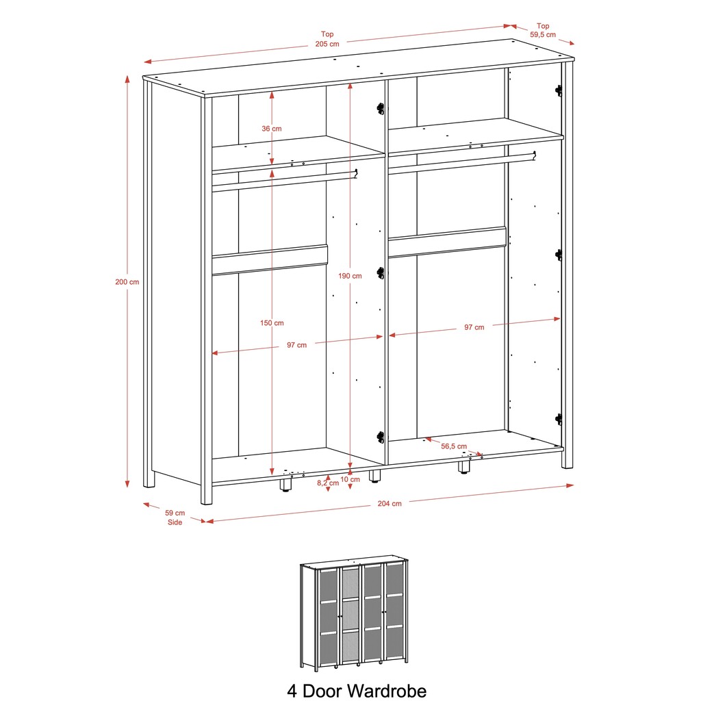 Fanø Kleiderschrank Eiche Bild 8