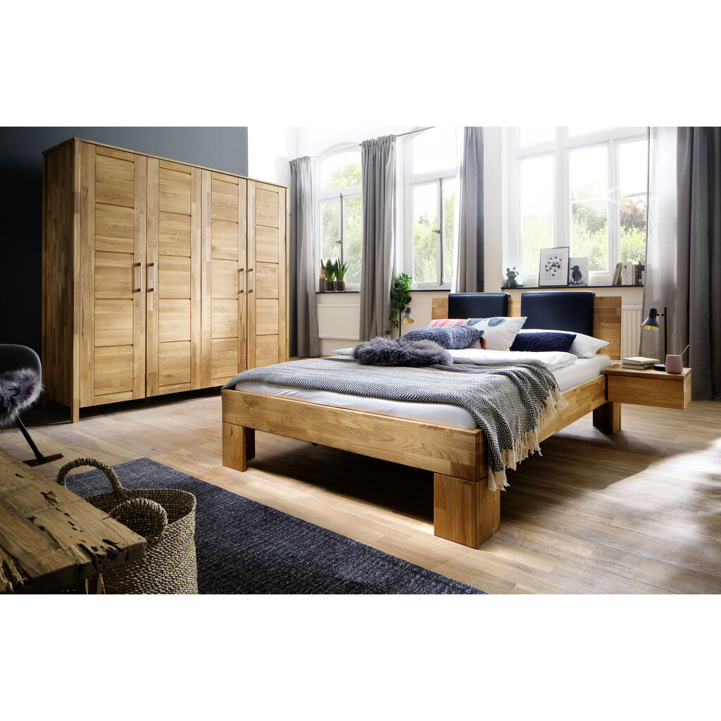 Schlafzimmer Bett Modern Zen Kernbuche mit Flat Kopfteil Bild 6