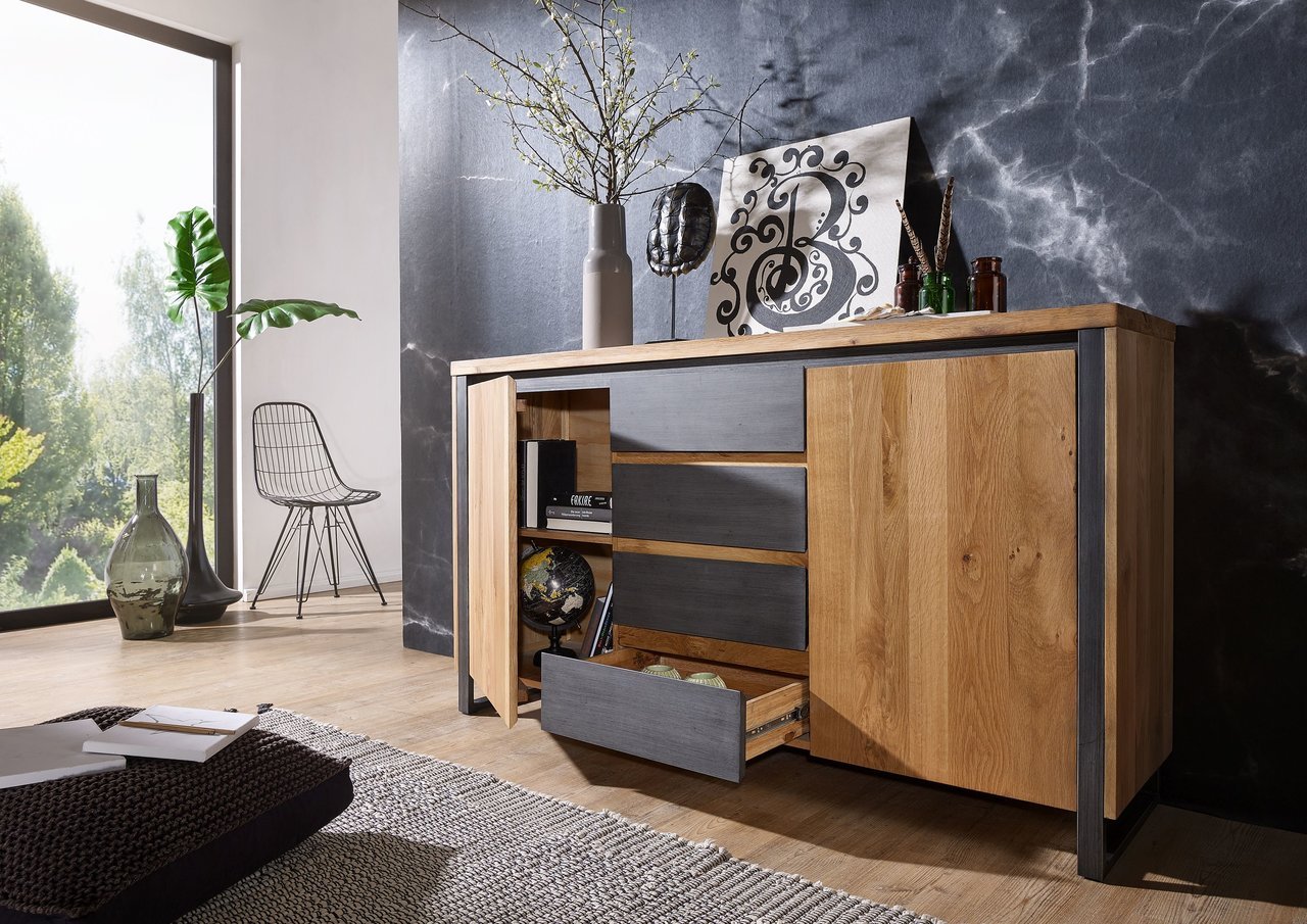 Sideboard Byrum Massive Akazie Bild 3
