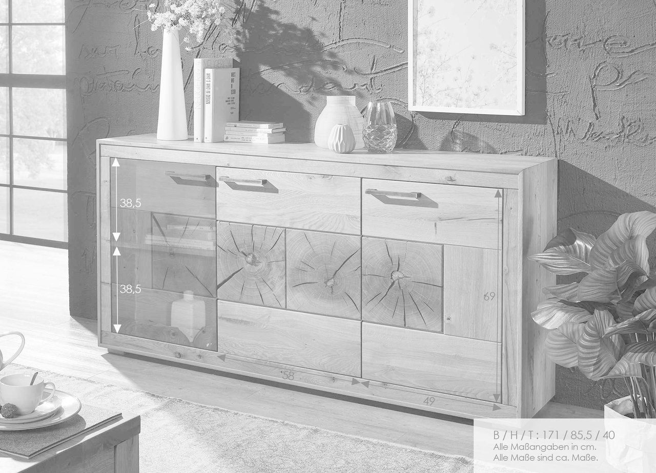 Sideboard I Arvika aus massiver Wildeiche Bild 3