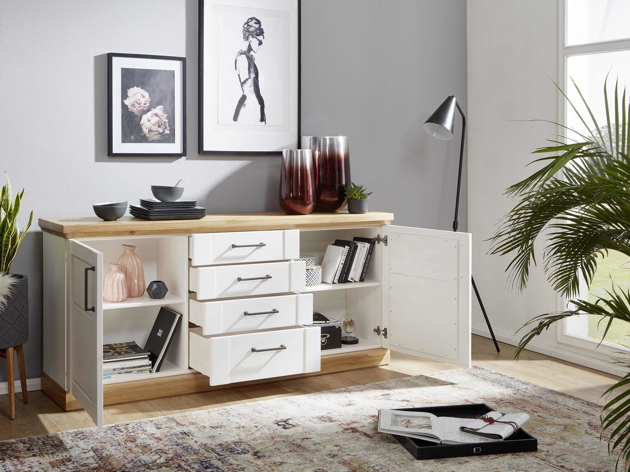 Sideboard I Hagebro Massive Kiefer Bild 2