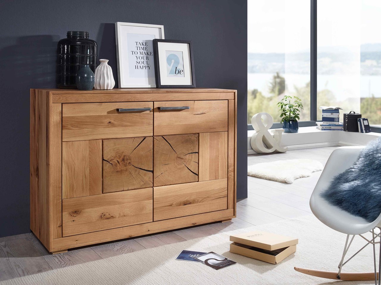 Sideboard II Arvika aus massiver Wildeiche Preview Image