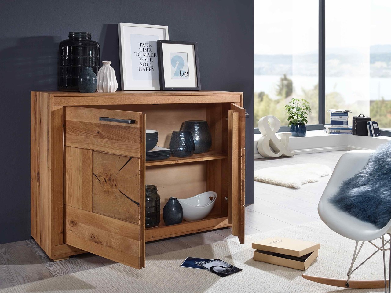 Sideboard II Arvika aus massiver Wildeiche Preview Image