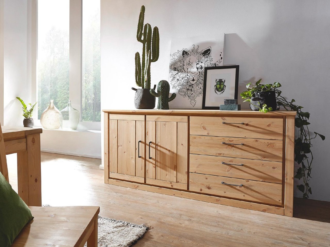 Sideboard II Molde Landhausstil Massive Kiefer