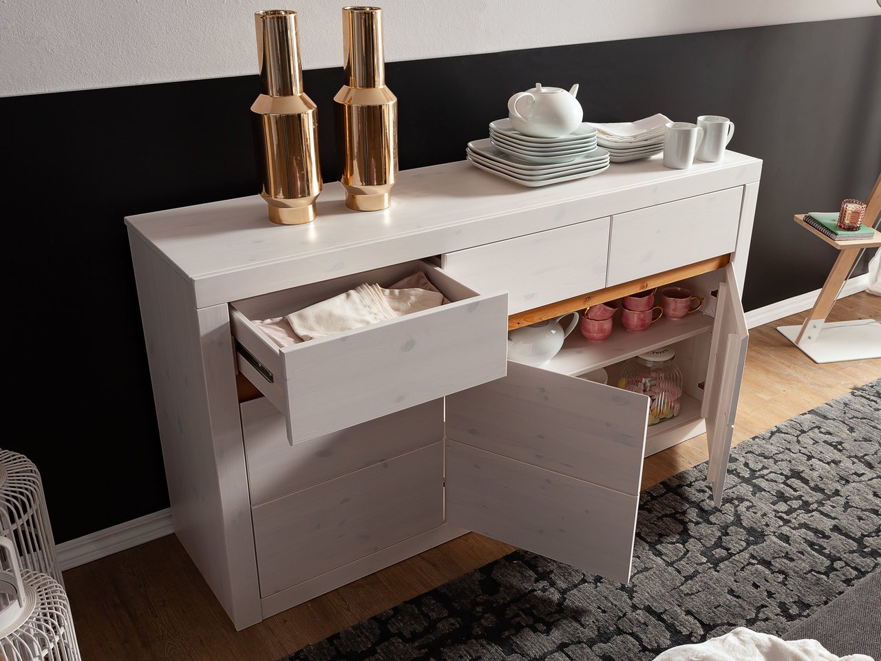 Sideboard Randers Massive Kiefer Bild 2