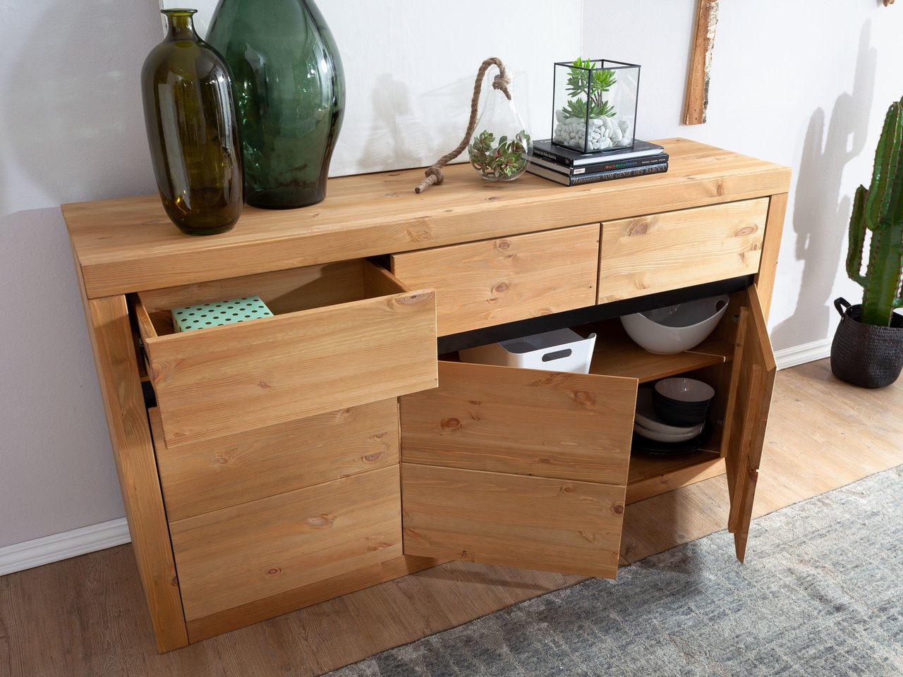 Sideboard Randers Massive Kiefer Bild 4