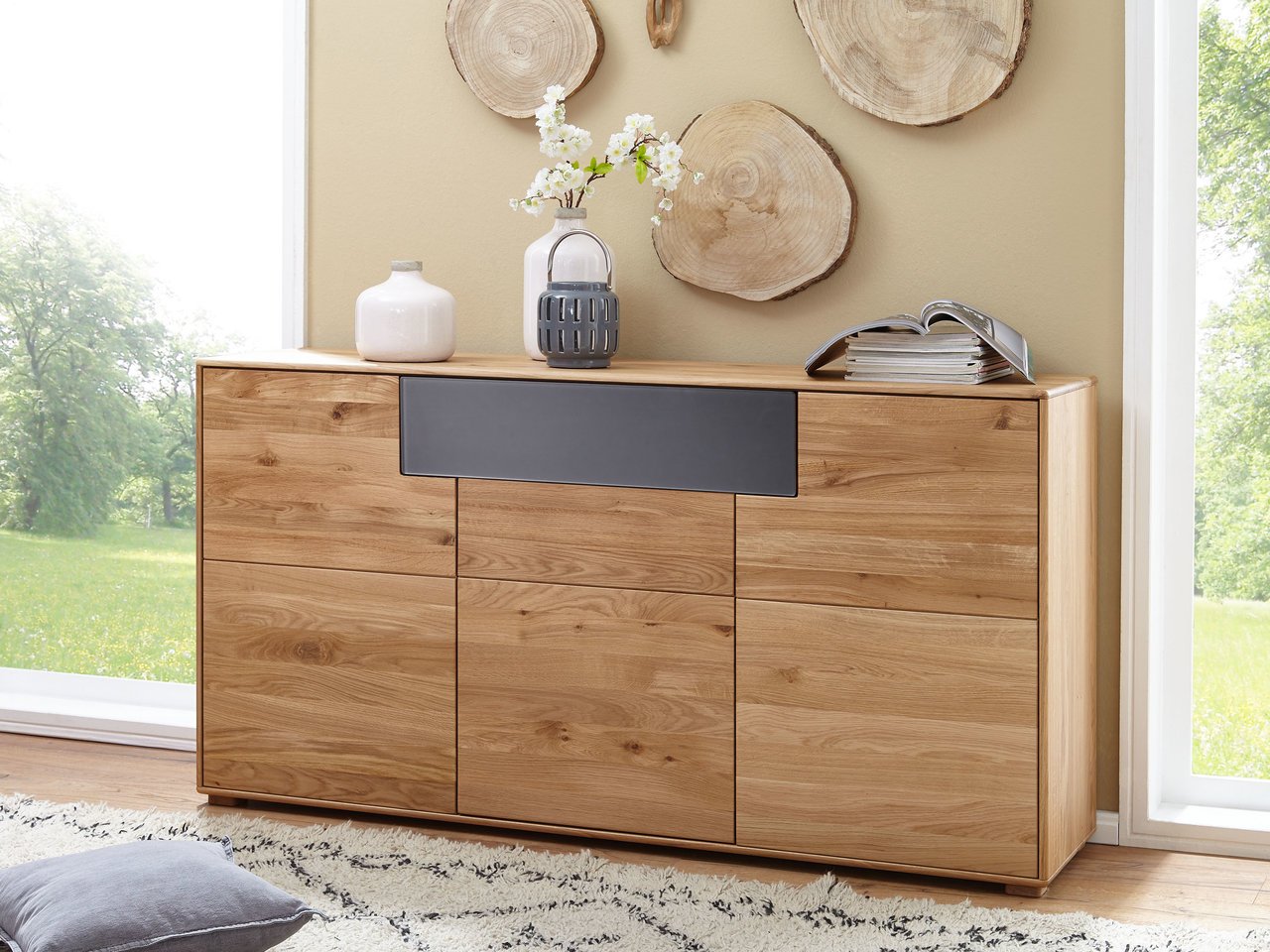 Sideboard Roost Massive Wildeiche Bild 4