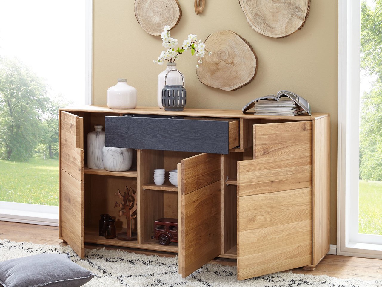 Sideboard Roost Massive Wildeiche Bild 5