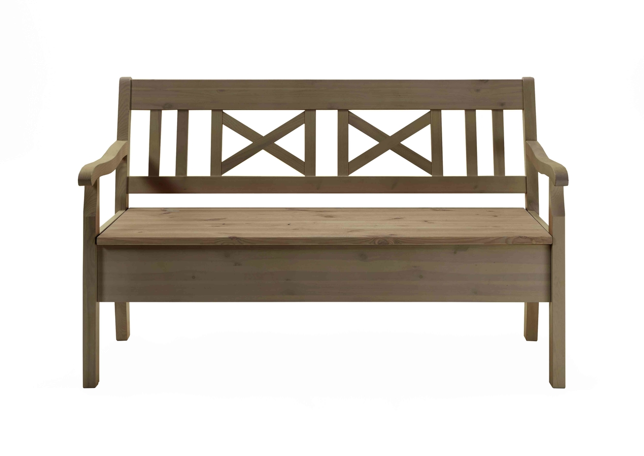 Sitzbank Fjord 148cm mit Armlehnen Bild 5