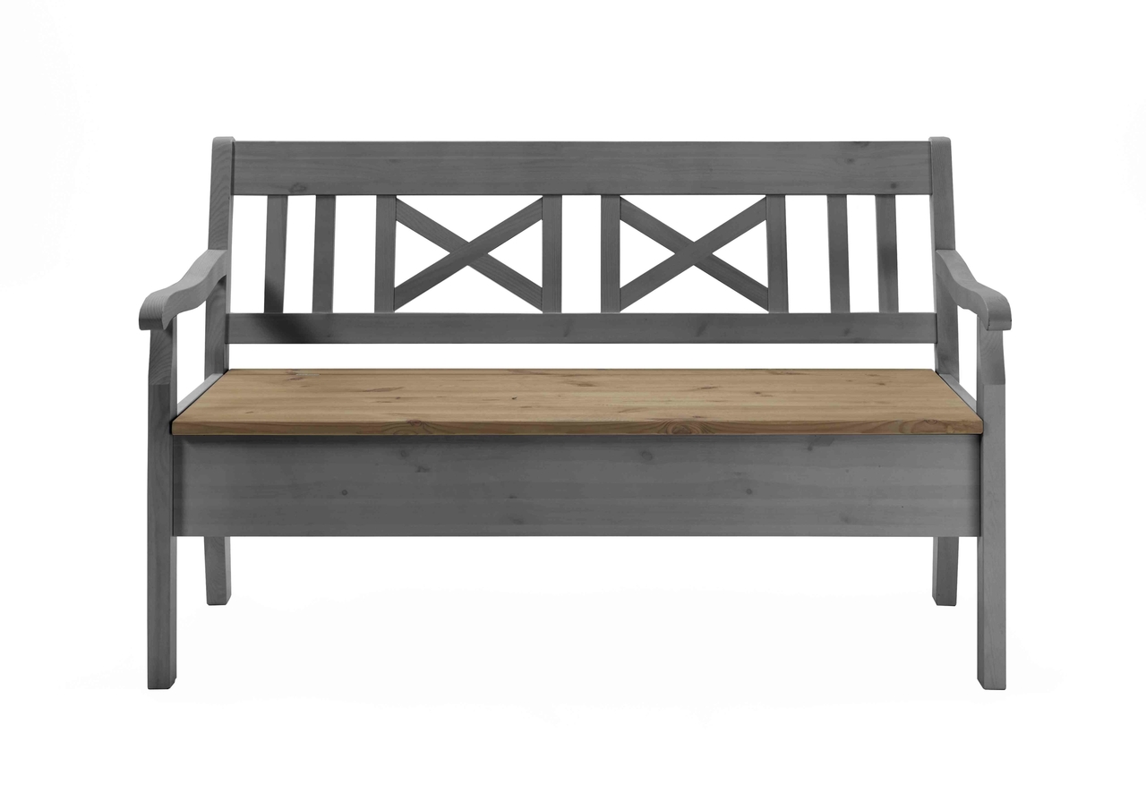 Sitzbank Fjord 148cm mit Armlehnen Bild 6