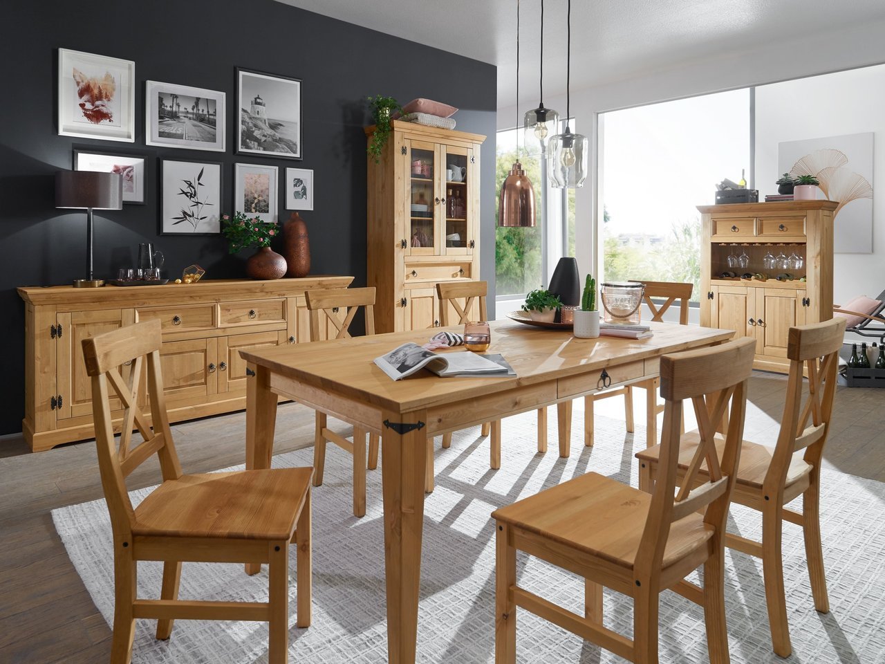 Stuhl Ribe aus massiver Kiefer Bild 2