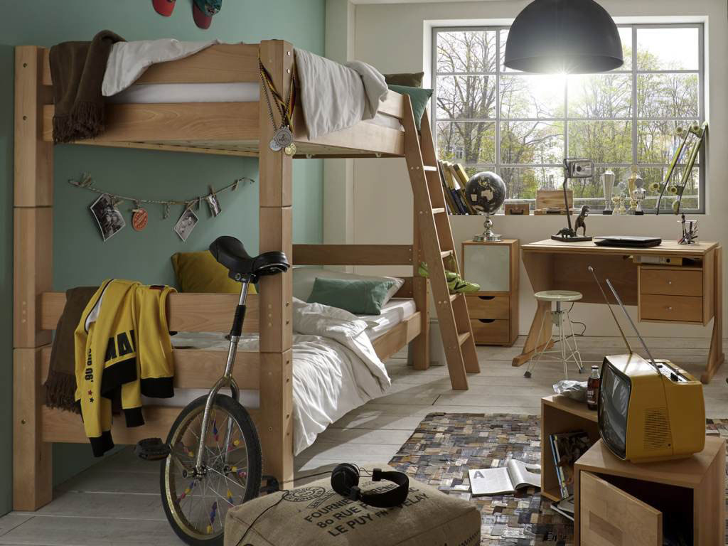TOBYKIDS Etagenbett Massivholz für Kinder Bild 3