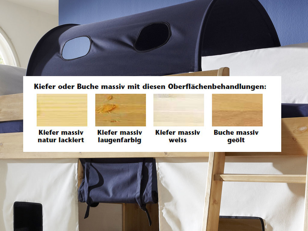 TOBYKIDS Etagenbett Massivholz für Kinder Bild 4