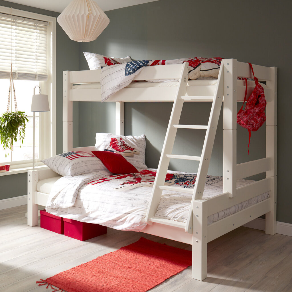 Kombi-Etagenbett weiß Tobykids aus massiver Kiefer Preview Image