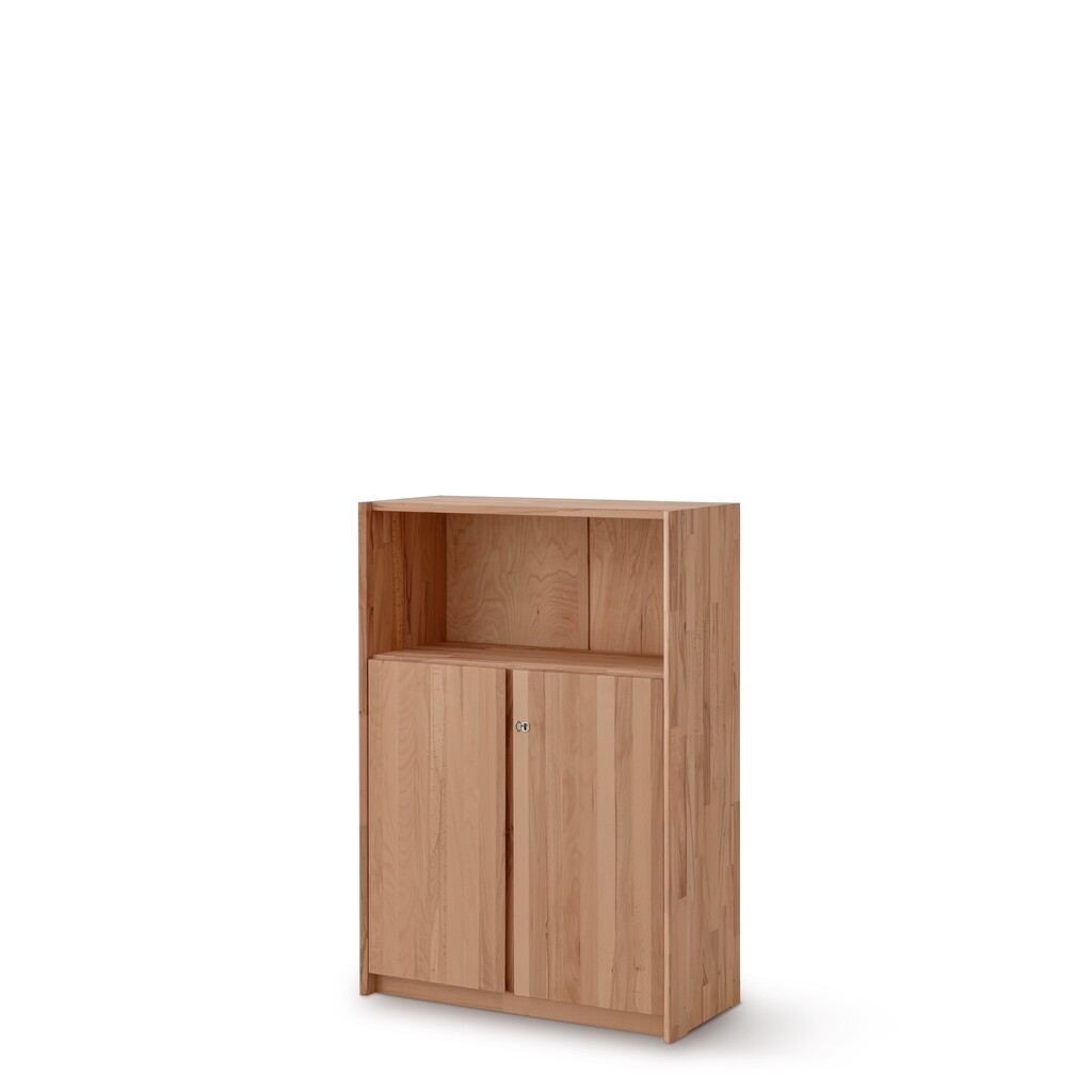 Bergamo Büro Standregal I Massivholz Bild 2