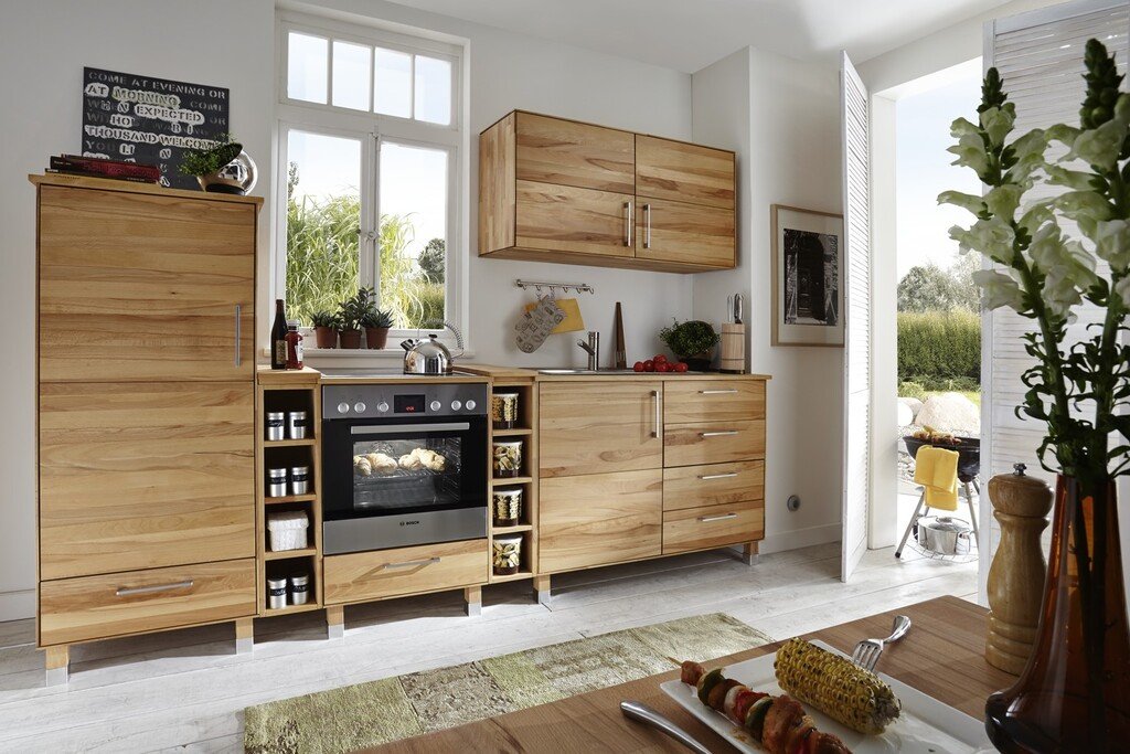 TPT Herdumbau-Unterschrank mit Schublade für Massivholz-Küche Preview Image