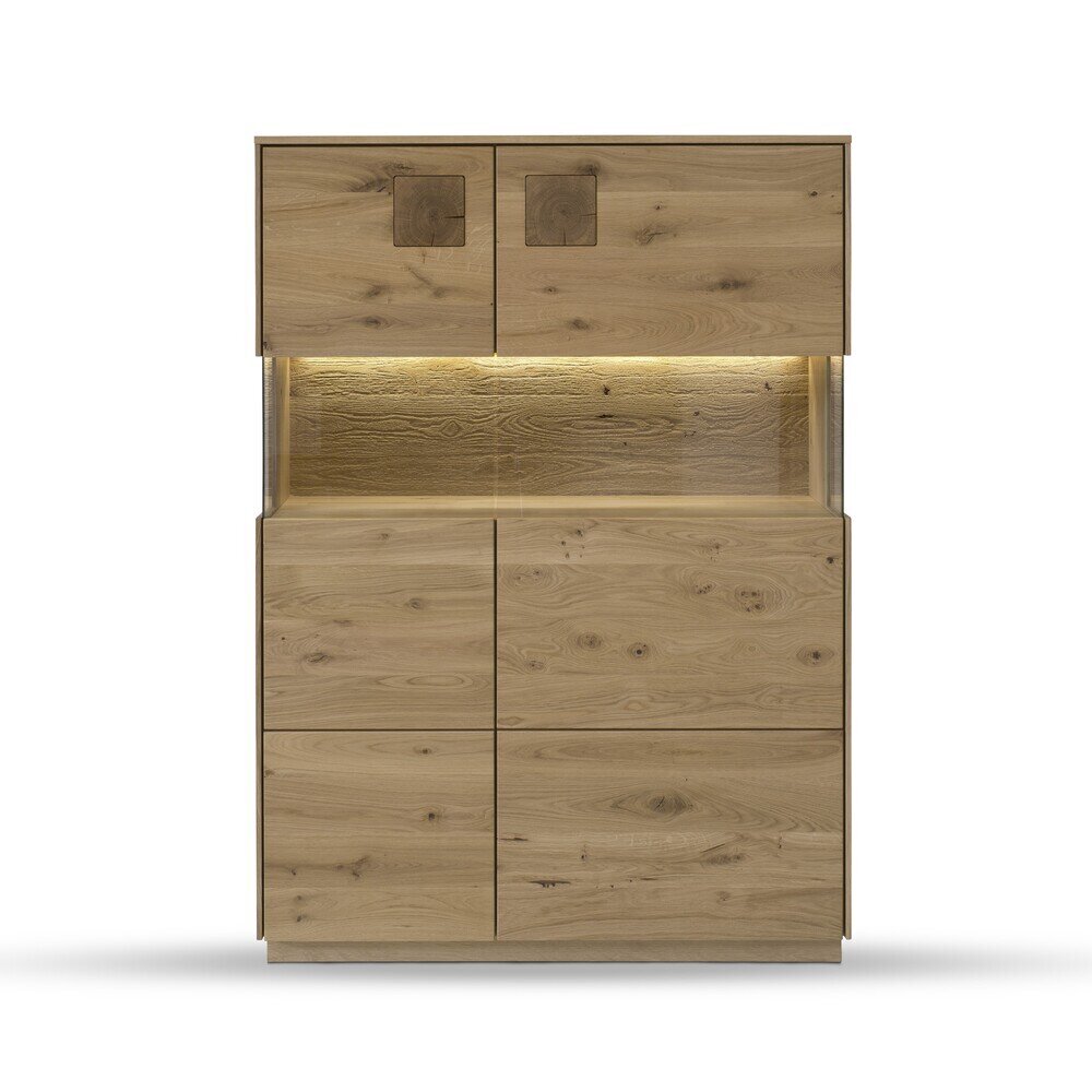 Highboard II mit Glaseinsatz und Beleuchtung Davos Preview Image