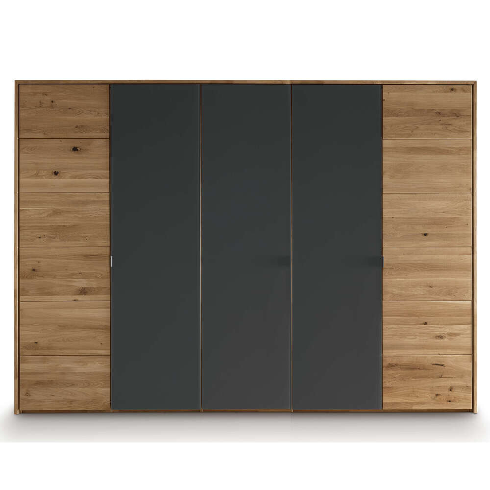 Holstebro Kleiderschrank Wildeiche mit Anthrazitglas | TPT Preview Image