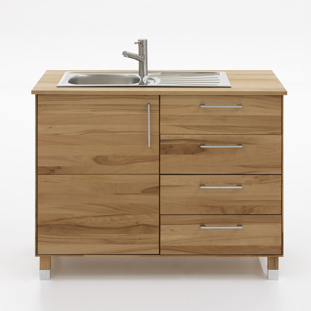 TPT Kombi-Spültischunterschrank Tür links für Massivholz Küche Preview Image
