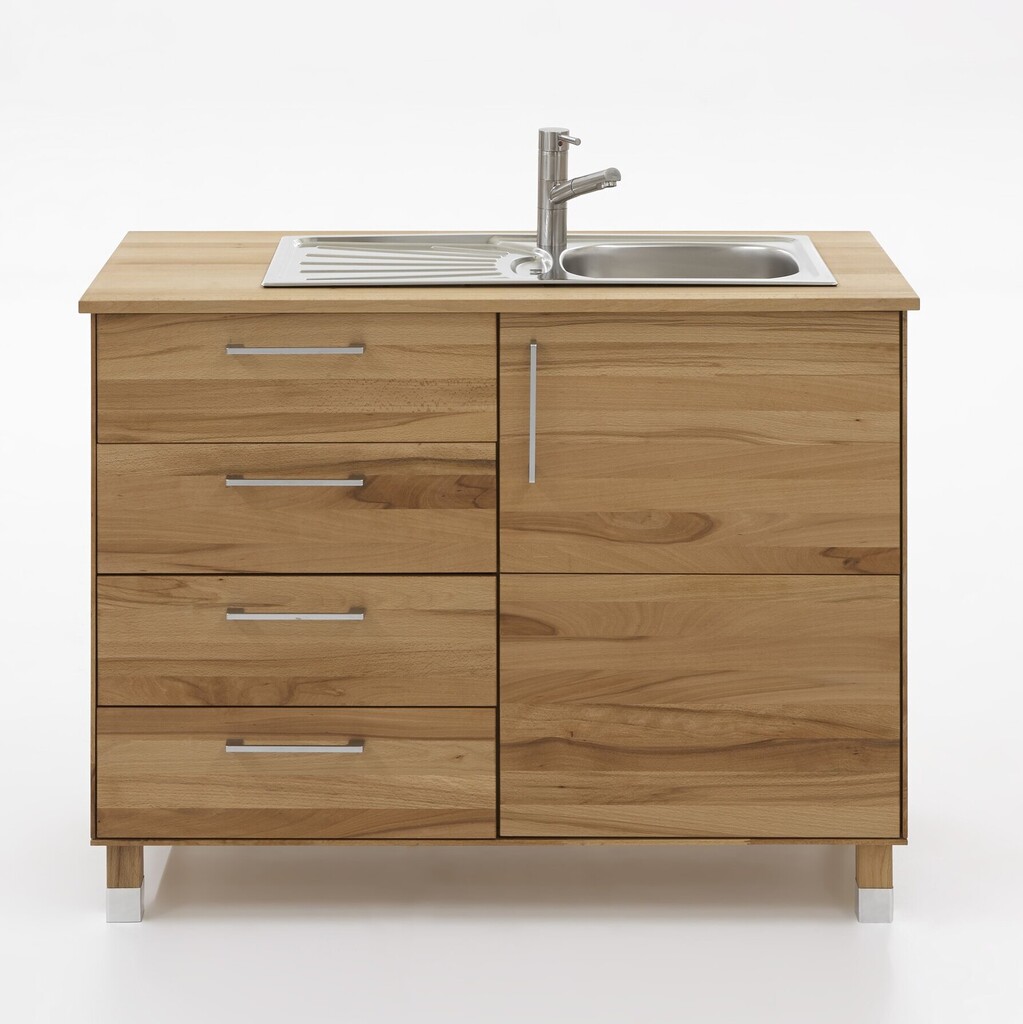 TPT Kombi-Spültischunterschrank Tür rechts für Massivholz Küche Preview Image