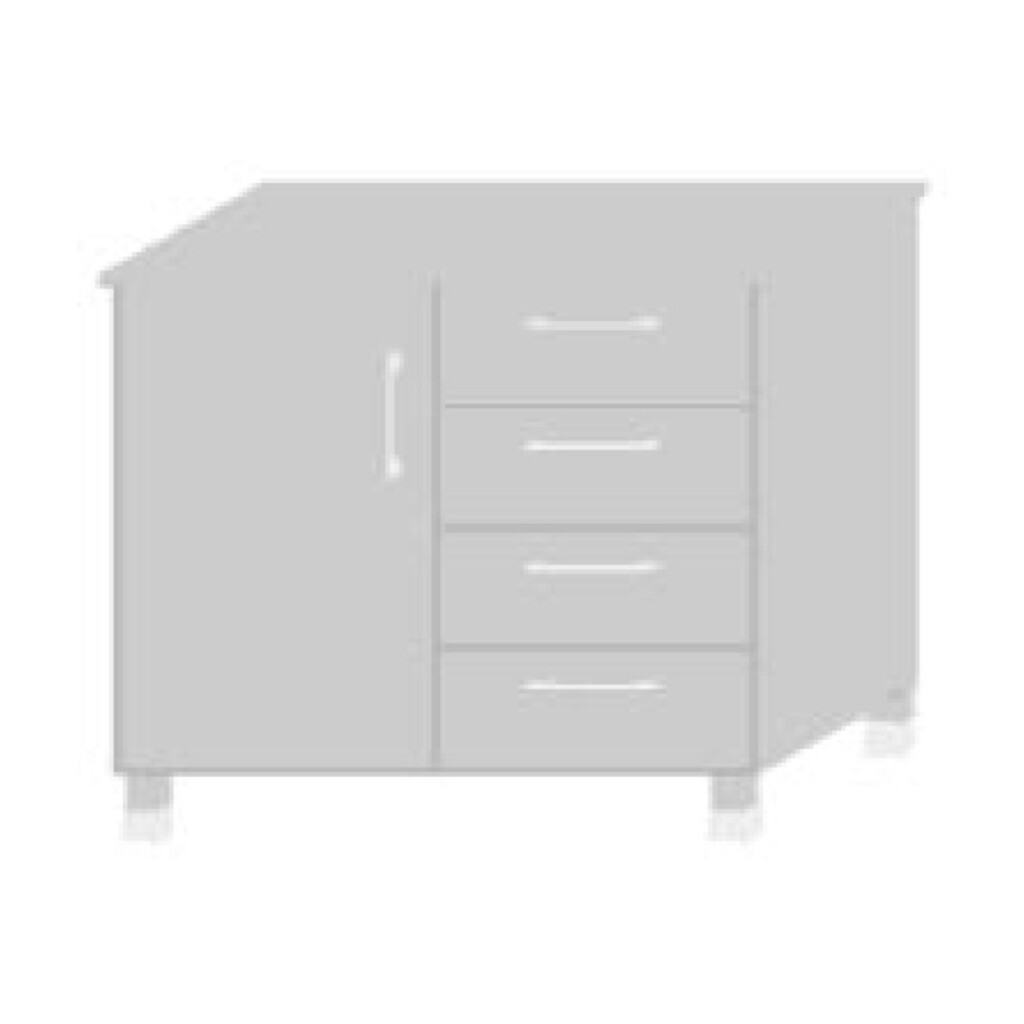 TPT Kombi-Unterschrank Tür links & Schübe für Massivholz Küche Preview Image