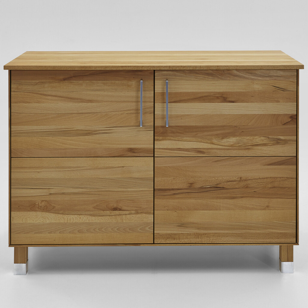 TPT Massivholz Küchen Unterschrank 2-türig mit Boden Bild 3