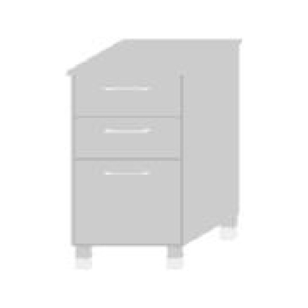 TPT Schubladen-Unterschrank mit 3 Schüben für Massivholz Küche Bild 2