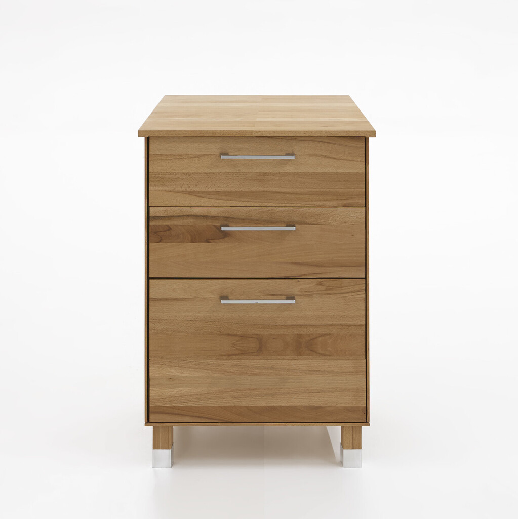 TPT Schubladen-Unterschrank mit 3 Schüben für Massivholz Küche Preview Image