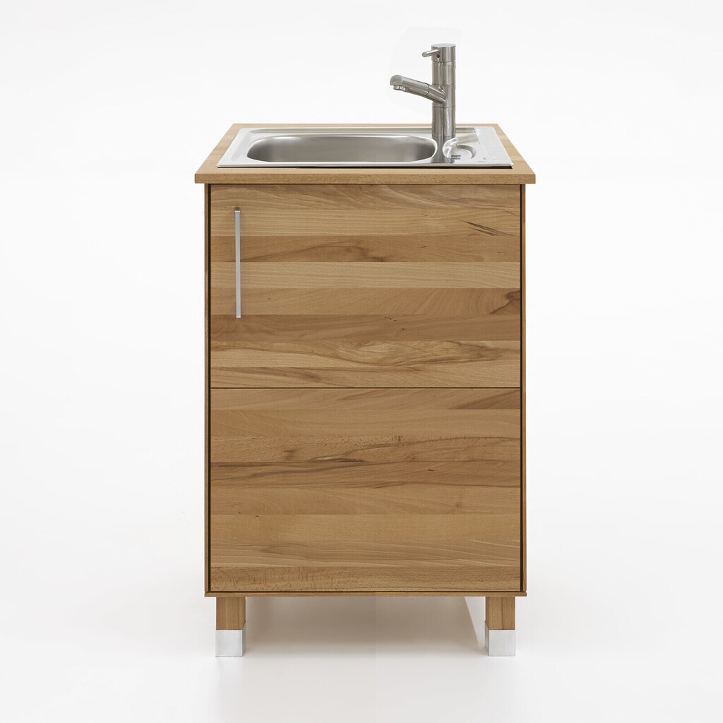 TPT Spültisch-Unterschrank 1-türig 60 cm breit für Massivholz Küche Preview Image