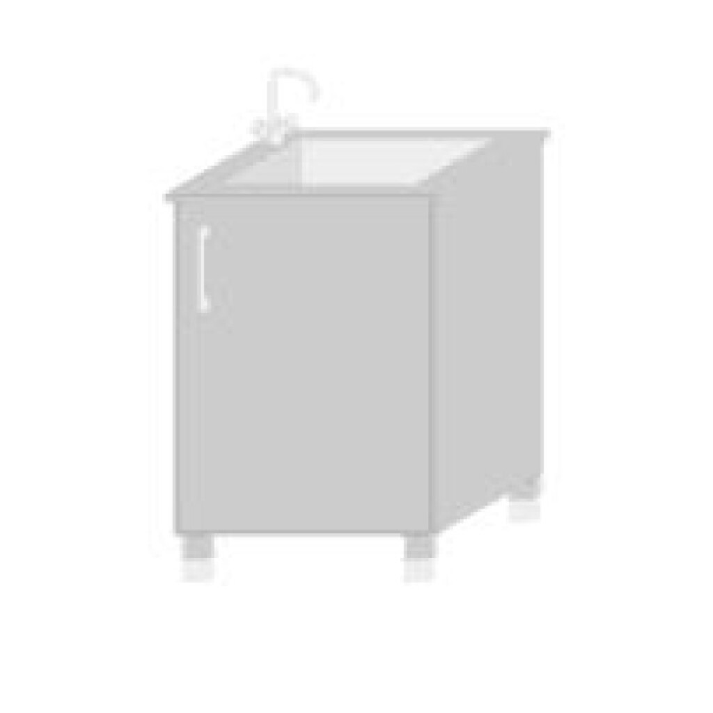 TPT Spültisch-Unterschrank 1-türig 60 cm breit für Massivholz Küche Bild 2