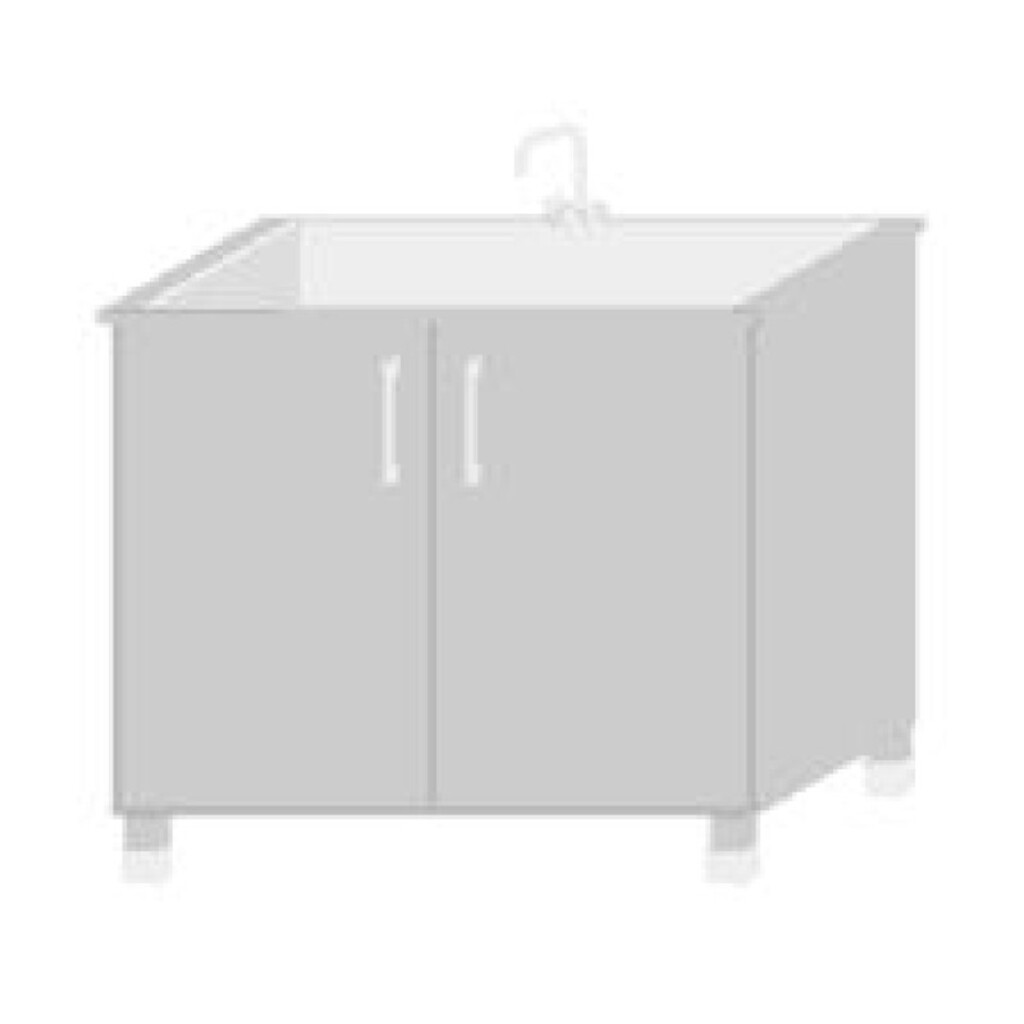 TPT Spültisch-Unterschrank 2-türig für Massivholz Küche Bild 2