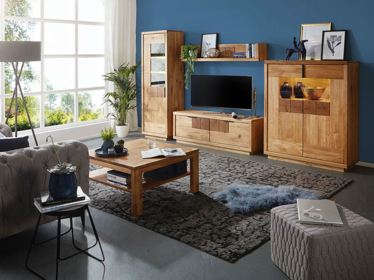 TV Element I Hulsig Massive Wildeiche Bild 3