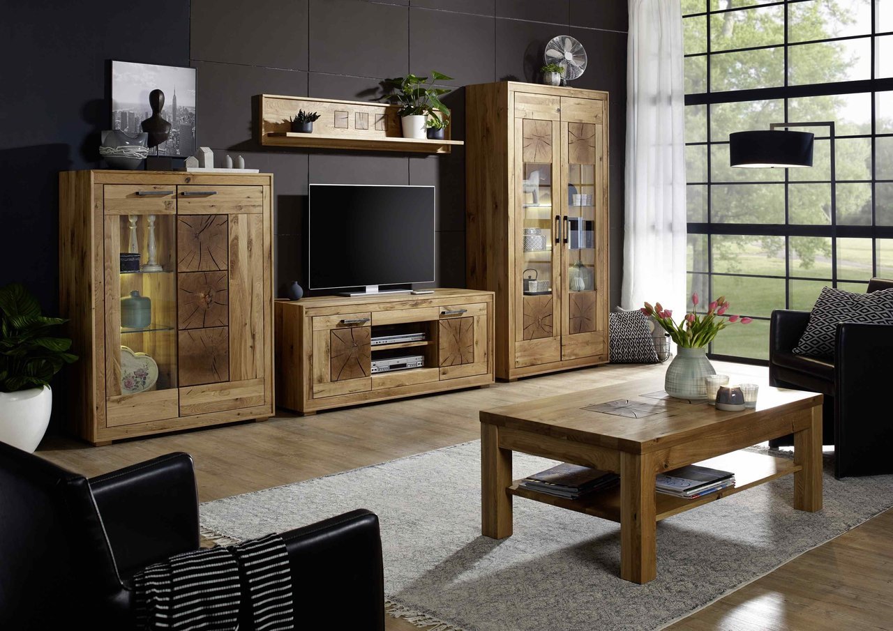 TV Element II Arvika aus massiver Wildeiche Preview Image