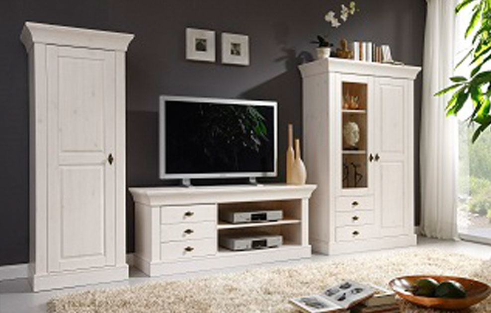 TV Lowboard Schrank Bergen Massivholz Bild 6