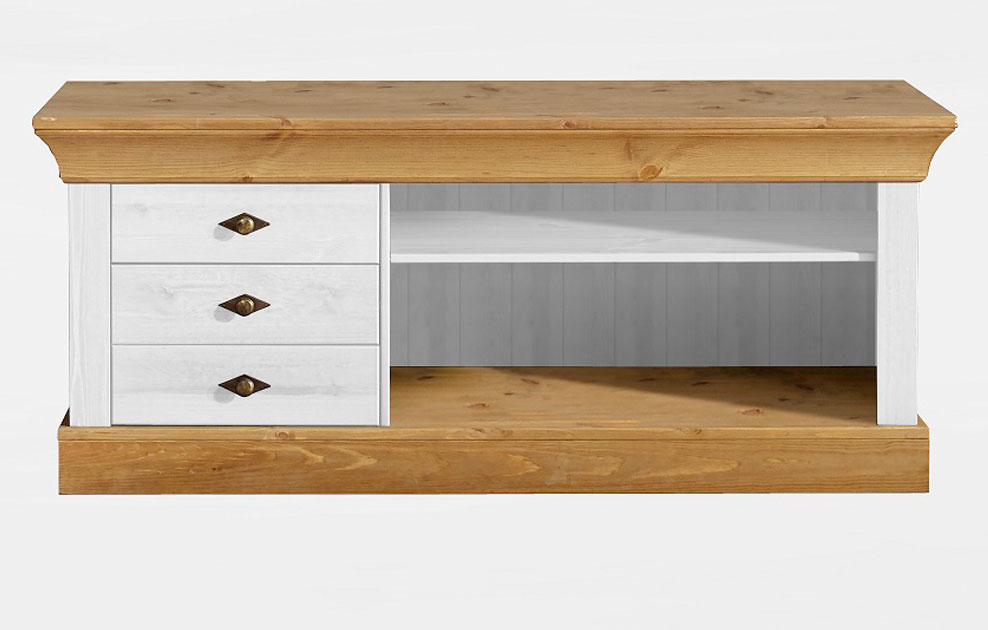 TV Lowboard Schrank Bergen Massivholz Preview Image